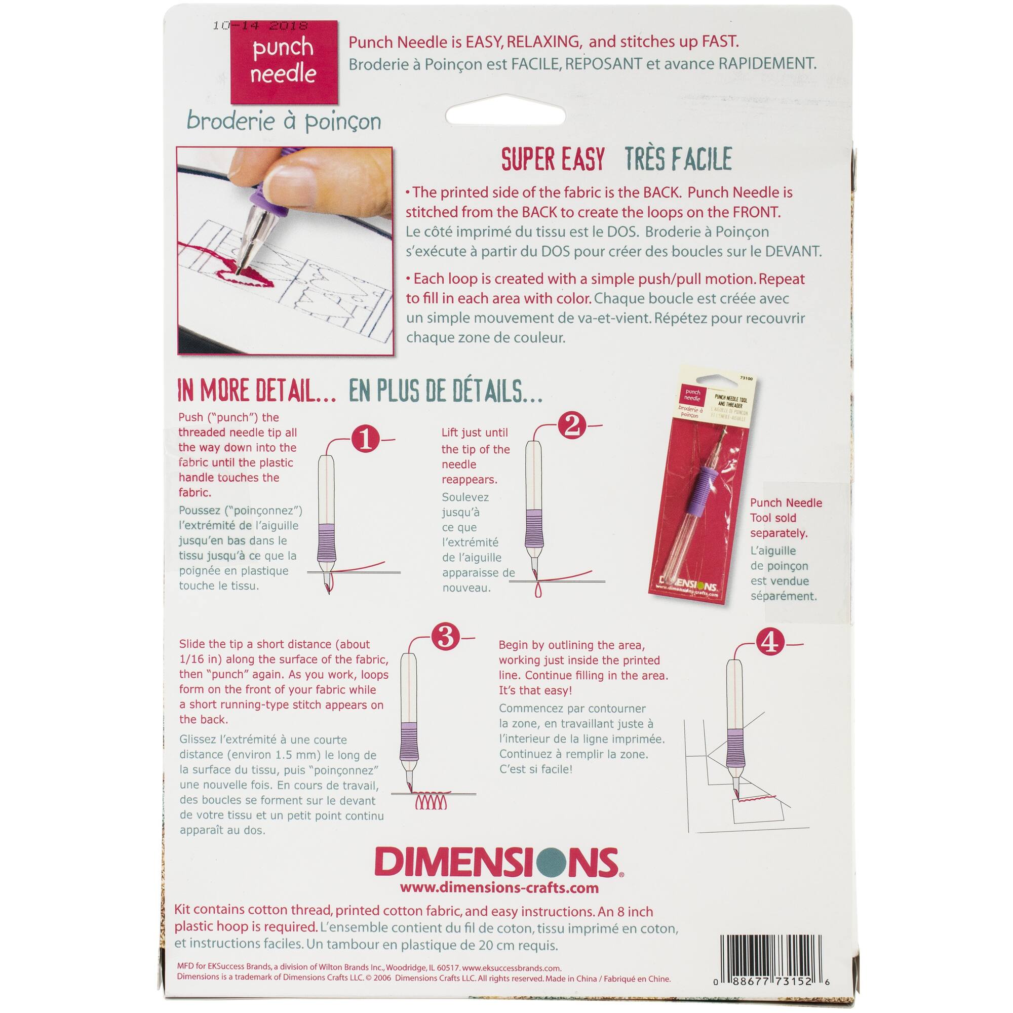 Dimensions® Seashells Punch Needle Kit